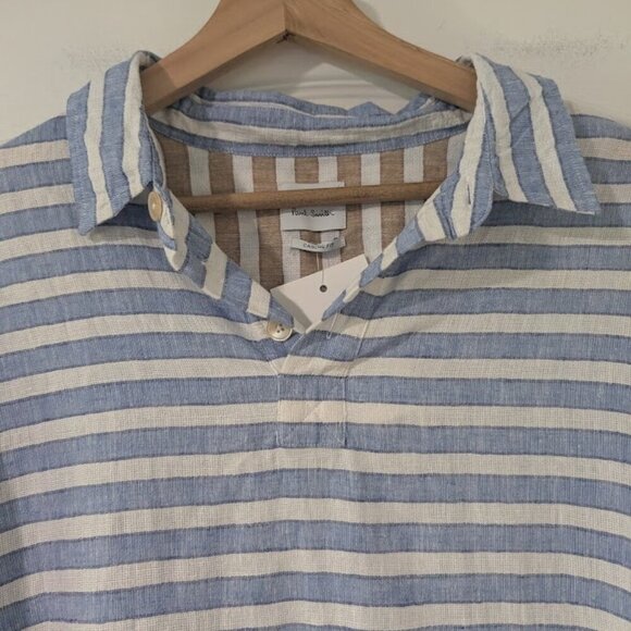 PS Paul Smith | Casual Fit Striped Vacation Shirt - Picture 5 of 15
